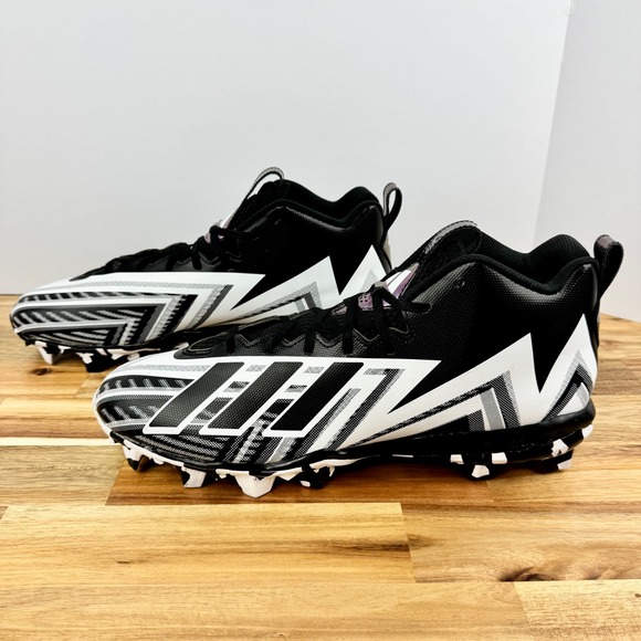 Adidas‎ Freak Spark Football MD 23 Cleats Black White Iridescent Mens 15 main image 5